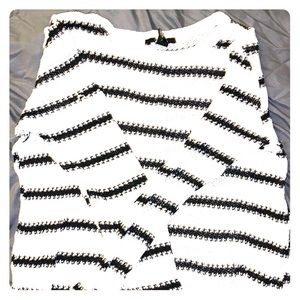 Light black and white sweater